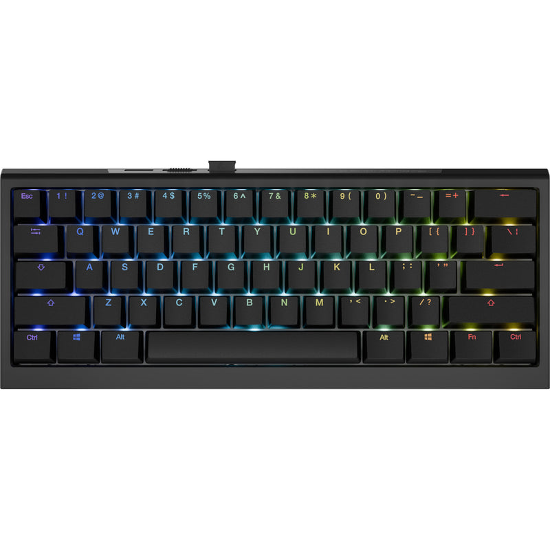 Afbeelding laden in galerijviewer, Ducky one x mini wireless rgb mechanisch toetsenbord (zwart, us lay-out (qwerty), inductive, 60%, hot-swappable, pbt, 2.4 ghz | bluetooth | usb-c)
