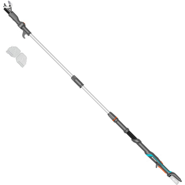 Gardena accu-telescooptakkenschaar highcut 250 18v p4a solo boomschaar (donkergrijs turquoise, accu en oplader niet inbegrepen, power for all alliance)
