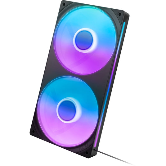 Nzxt f240 rgb core case fans (zwart, 2 stuks, 240 x 120 x 26 mm)