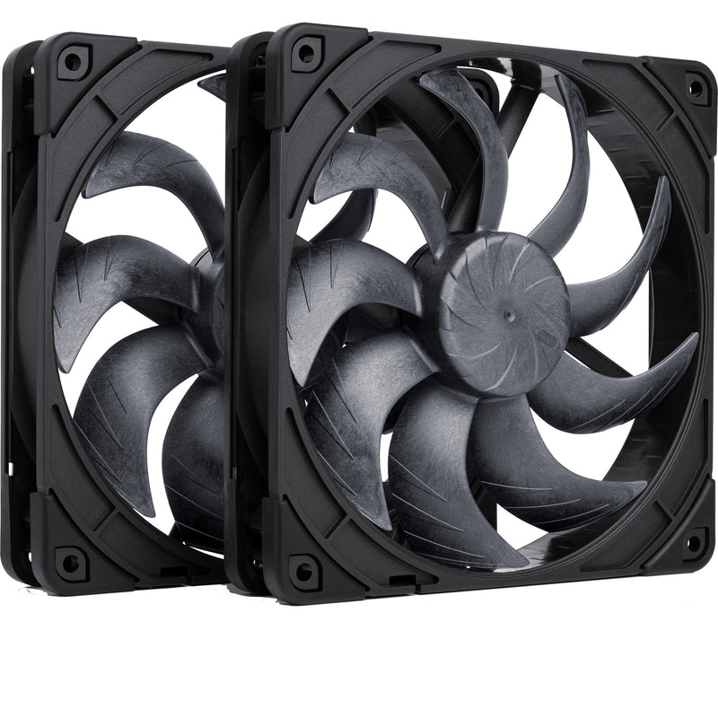Afbeelding laden in galerijviewer, Noctua nf-a14x25 g2 pwm sx2-pp chromax.black case fans (zwart, 2 stuks, 140 x 140 x 25 mm)
