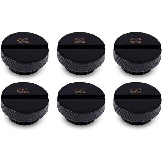 Alphacool eiszapfen screw plug g1 4 verbinding (zwart, 6 stuks)