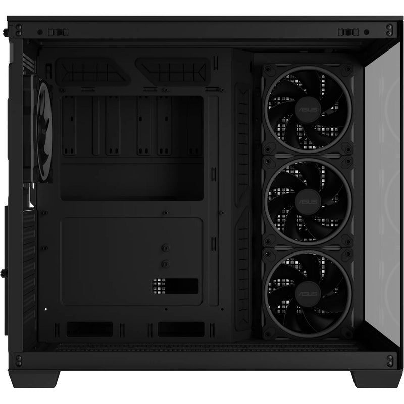 Afbeelding laden in galerijviewer, Asus a32 plus midi tower behuizing (zwart | 2x usb-a | 1x usb-c | rgb | tempered glass)
