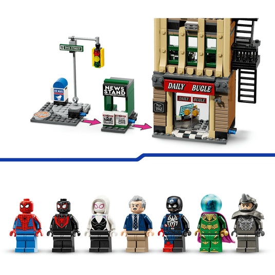 Lego marvel super heroes - spider-man vs. mysterio: de daily bugle constructiespeelgoed (76342)
