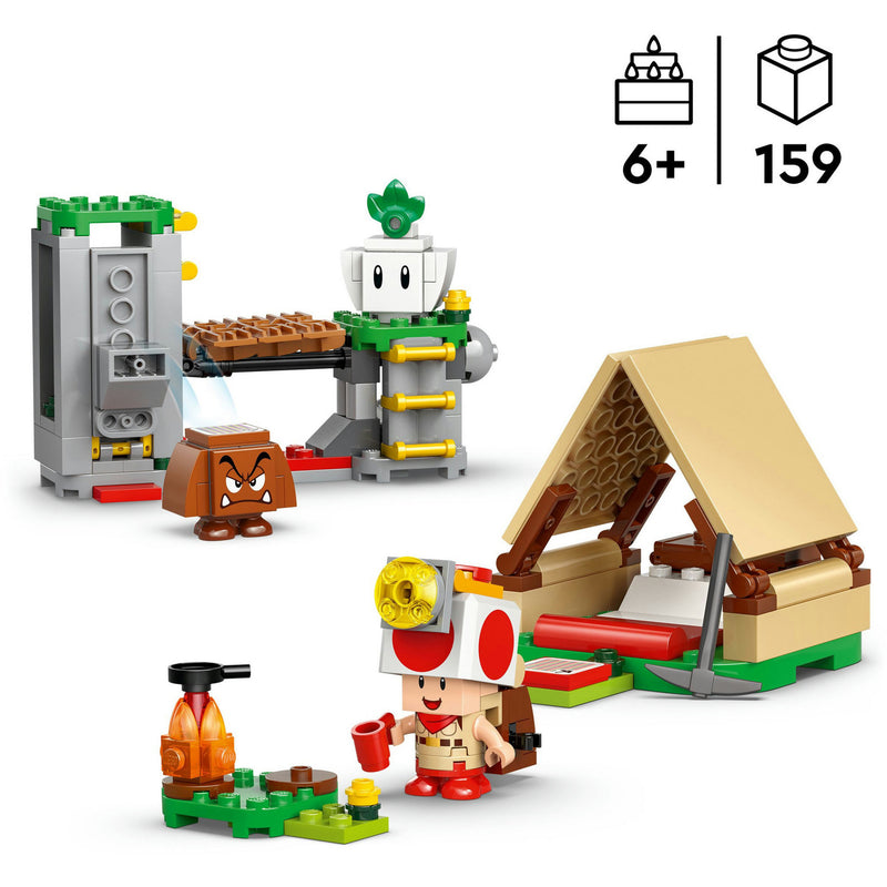 Afbeelding laden in galerijviewer, Lego super mario - toad-baas' kampeerplaats constructiespeelgoed (72040)
