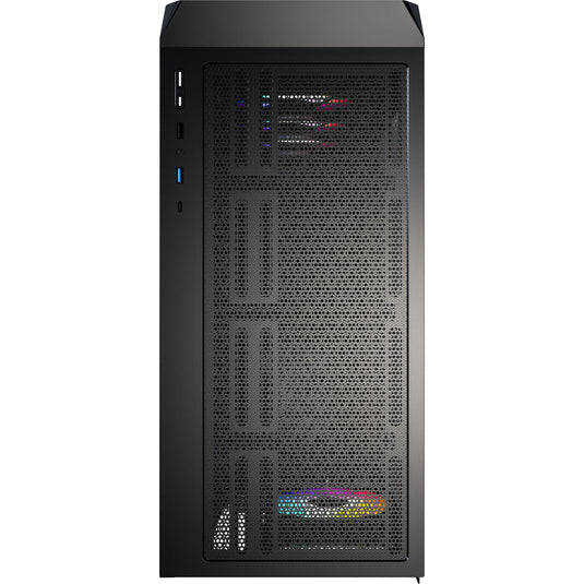 Montech x5 midi tower behuizing (zwart | 2x usb-a | 1x usb-c | tempered glass)