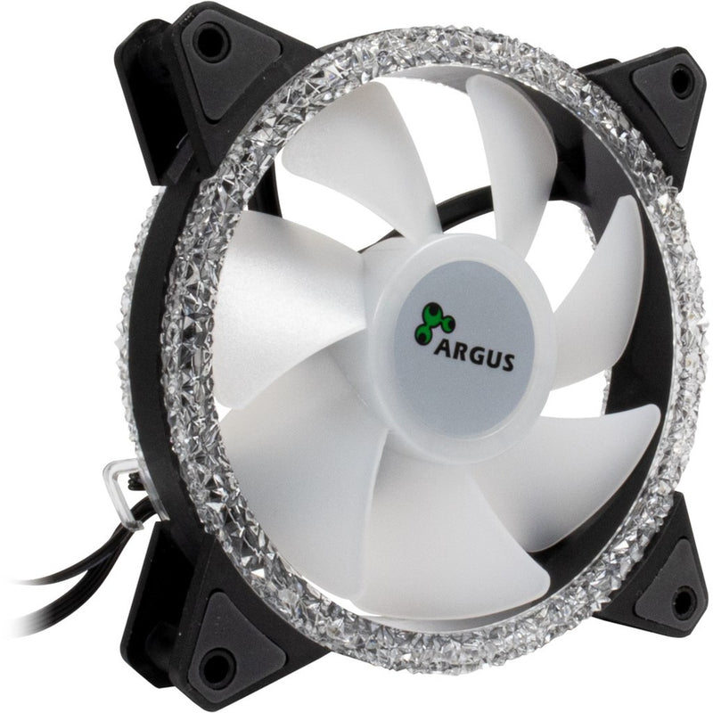 Afbeelding laden in galerijviewer, Inter-tech argus rs-07 rgb set120x120x25 case fans (zwart, 3 stuks, 120 x 120 x 25 mm, pwm)
