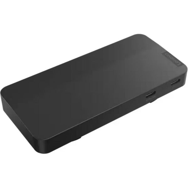 Afbeelding laden in galerijviewer, Lenovo usb-c-travel dock voor 2 schermen (met adapter) dockingstation (zwart)
