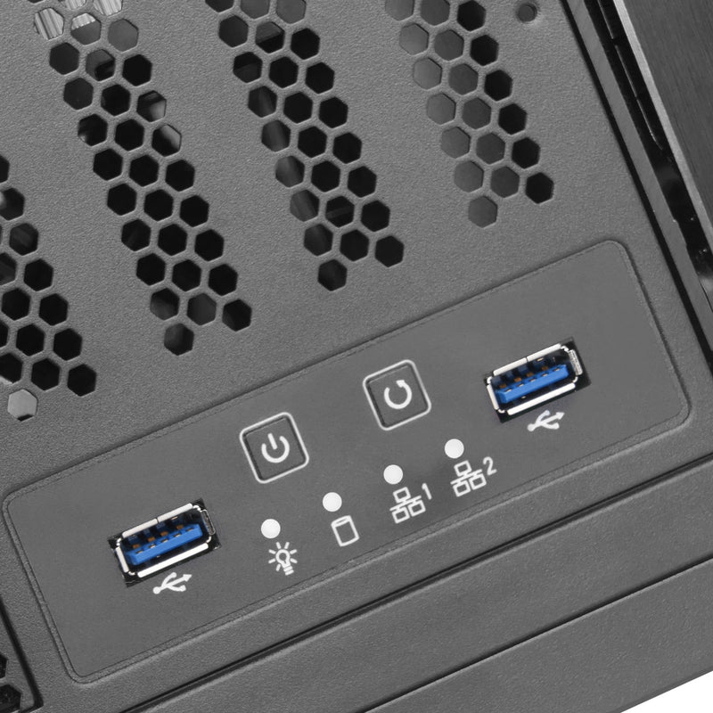 Afbeelding laden in galerijviewer, Silverstone rm41-h08 rack behuizing (zwart | 2x usb-a 3.2 (5 gbit s))
