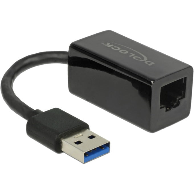 Afbeelding laden in galerijviewer, Delock usb-a 3.2 gen 1 naar rj-45 gigabit lan adapter (zwart, 10 100 1000 mbps)
