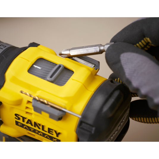Stanley fatmax v20 18v borstelloze schroefklopboormachine (geel zwart, accu en oplader niet inbegrepen)