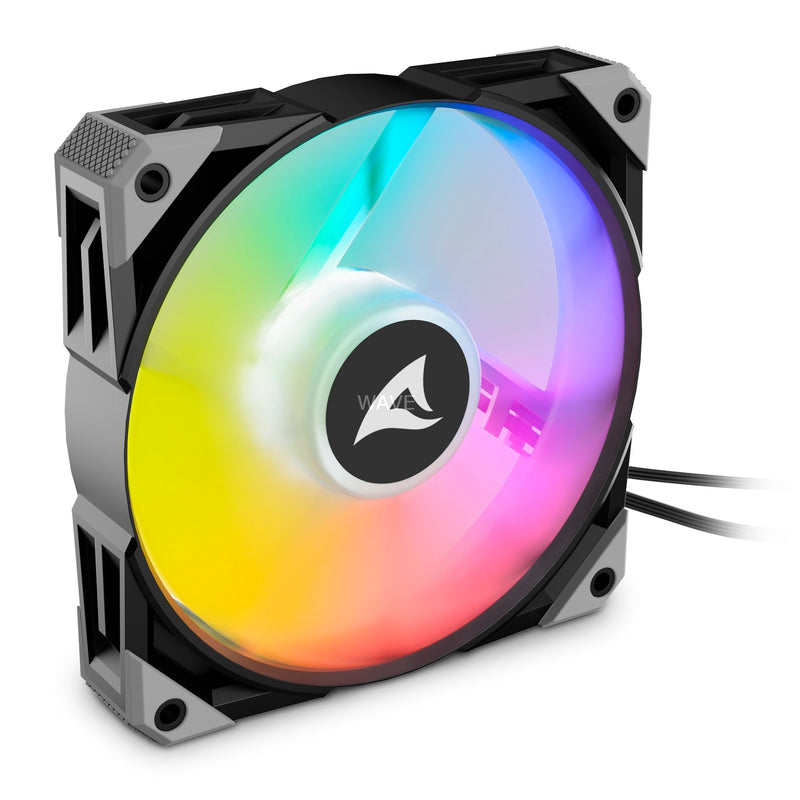Afbeelding laden in galerijviewer, Sharkoon rebel f50 pwm rgb case fan (zwart, 120 x 120 x 25 mm)
