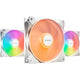 Be quiet! light wings lx pwm rgb case fans (wit, 3 stuks, 120 x 120 x 25 mm)