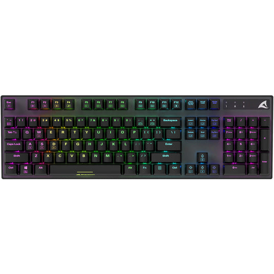 Sharkoon skiller sgk20 rgb mechanisch gaming toetsenbord (zwart, us lay-out (qwerty), huano red, 100%, rgb)