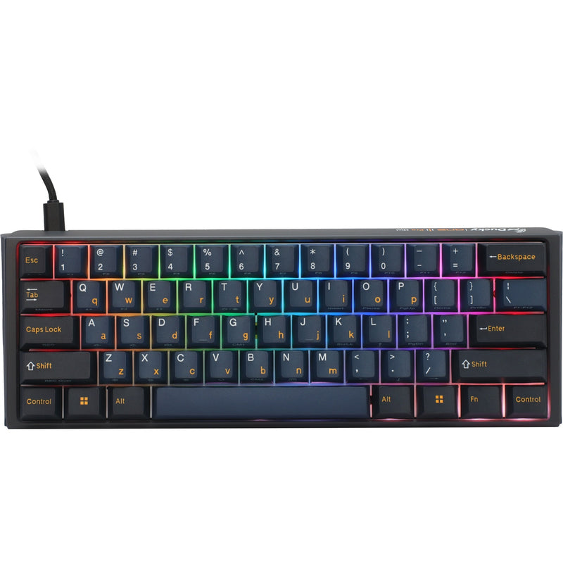 Afbeelding laden in galerijviewer, Ducky one 3 pro mini rgb mechanisch gaming toetsenbord (zwart, us lay-out (qwerty), cherry mx2a blue, 60%, rgb led, double-shot pbt, quack mechanics, hot swap)
