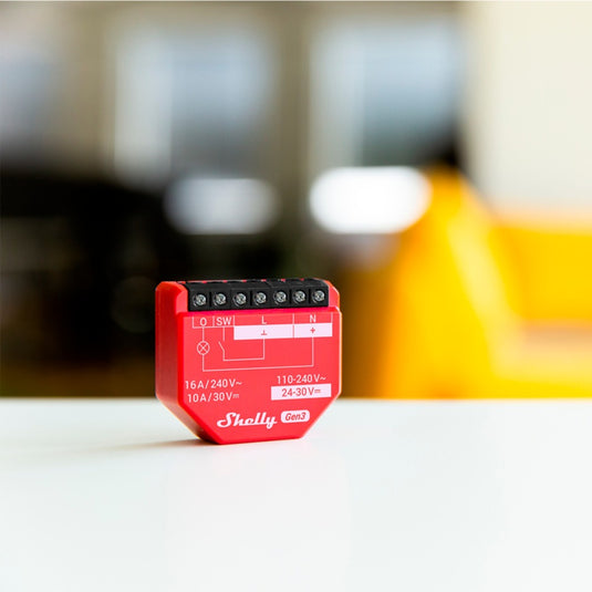 Shelly controller 1pm gen3 wifi bluetooth voor smart home slimme gadgets