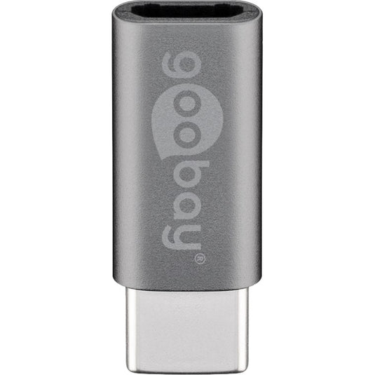 Goobay usb-c naar micro-usb adapter (grijs)