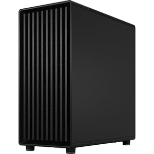 Fractal design north - momentum edition midi tower behuizing (zwart houtkleur | 2x usb-a | 1x usb-c | tempered glass)