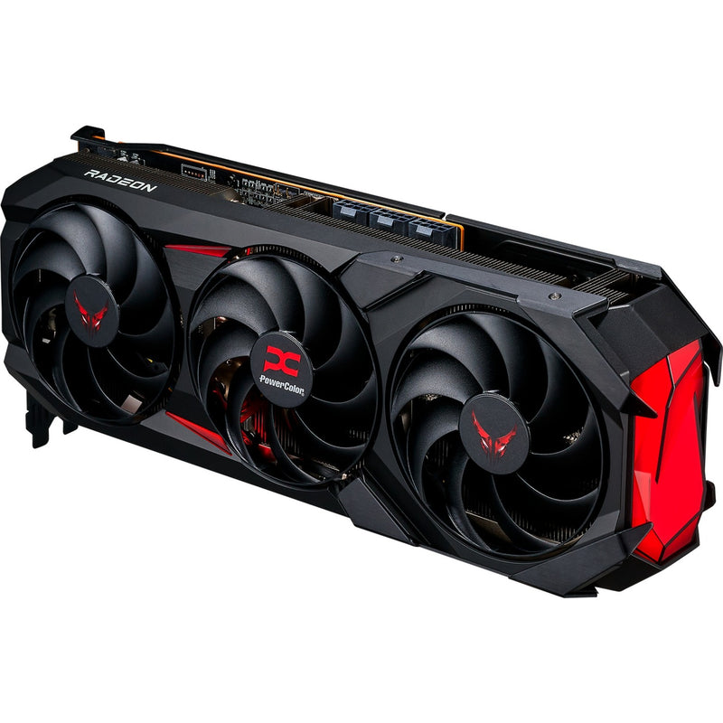 Afbeelding laden in galerijviewer, Powercolor radeon rx 9070 xt red devil 16gb oc grafische kaart (zwart, rdna4, gddr6, 3x displayport, 1x hdmi 2.1)
