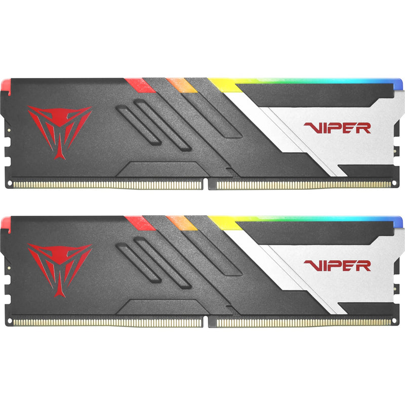 Afbeelding laden in galerijviewer, Patriot viper venom rgb 32 gb ddr5-6000 (2x 16 gb) werkgeheugen (zwart, pvvr532g600c30k, xmp 3.0, expo)
