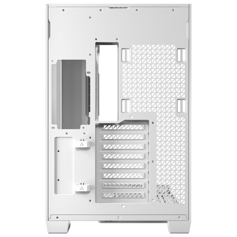 Afbeelding laden in galerijviewer, Antec c8 aluminum midi tower behuizing (wit zilver | 2x usb-a | 1x usb-c | tempered glass)

