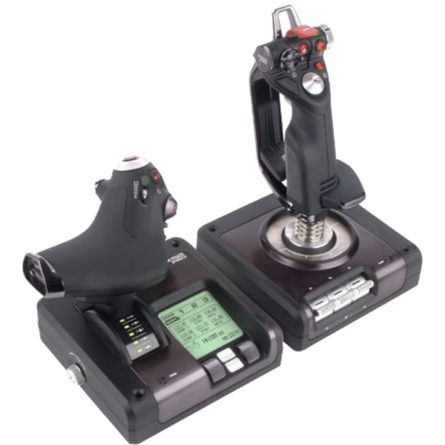 Afbeelding laden in galerijviewer, Logitech g saitek x52 pro flight gaming hotas
