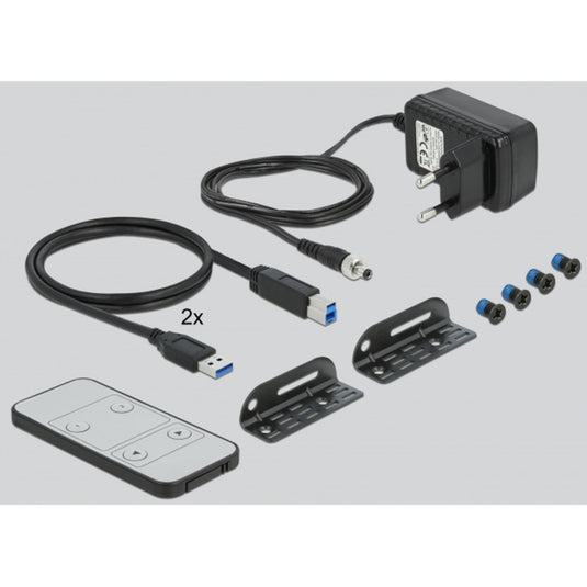 Delock hdmi kvm switch kvm-switch (zwart, 4k 60 hz, usb 3.0, audio)