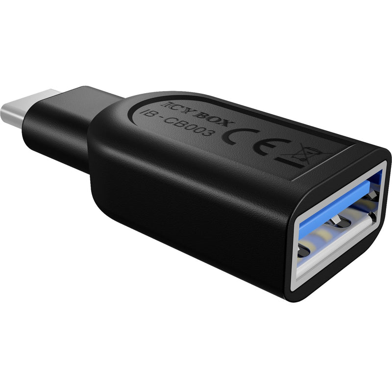 Afbeelding laden in galerijviewer, Icy box ib-cb003 usb 3.0 type-c plug naar usb 3.0 type-a adapter (zwart)
