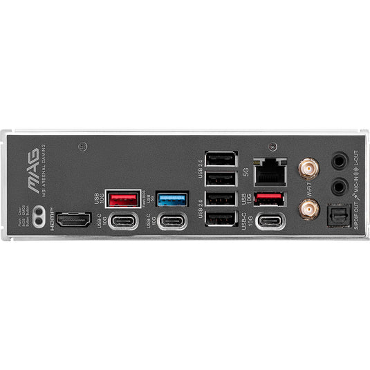 Msi mag b850 tomahawk max wifi socket am5 moederbord (raid, 5gb-lan, wi-fi 7, bt, sound, atx)