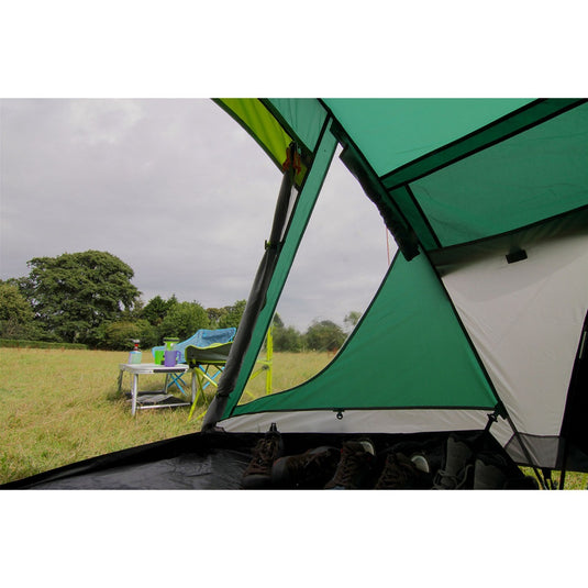 Coleman kobuk valley 4 plus tent (donkergroen lichtgroen)