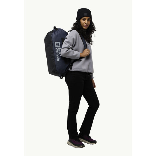 Jack wolfskin all-in duffle 35 rugzak (donkerblauw, 35 liter)