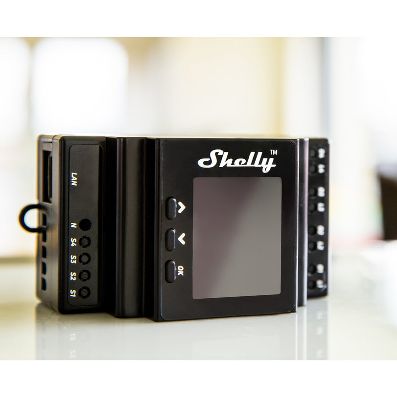 Afbeelding laden in galerijviewer, Shelly pro 4pm relais (4-kanaals, wifi, lan, bluetooth)
