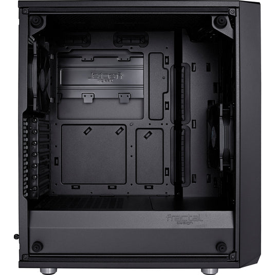Fractal design meshify c midi tower behuizing (zwart | 2x usb-a | tempered glass)