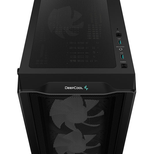 Deepcool cc560 mesh v2 midi tower behuizing (zwart | 2x usb-a | rgb | window)