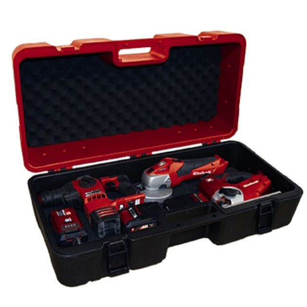 Afbeelding laden in galerijviewer, Einhell koffer e-box l70 35 - voor universele opslag - max. laadvermogen: 50 kg - zachtschuimbekleding - spatwaterdichte uitvoering - ergonomische handgreep
