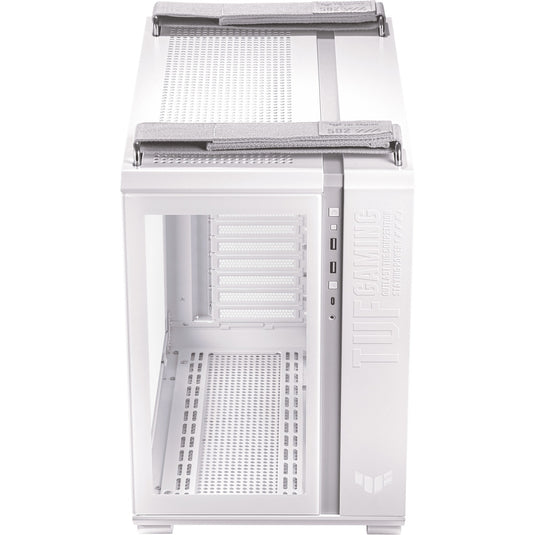 Asus tuf gaming gt502 plus midi tower behuizing (wit | 2x usb-a | 1x usb-c | tempered glass)