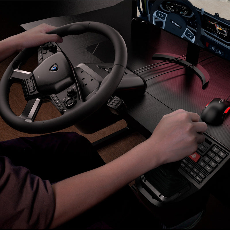 Afbeelding laden in galerijviewer, Hori force feedback truck control system simulatorset (zwart zilver)
