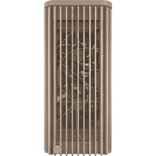 Asus proart pa401 wood edition - mesh panel midi tower behuizing (beige houtkleur | 2x usb-a | 1x usb-c)