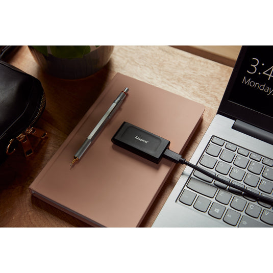 Kingston xs1000 portable 1 tb externe ssd (zwart, sxs1000 1000g, usb-a 3.2 (10 gbit s))