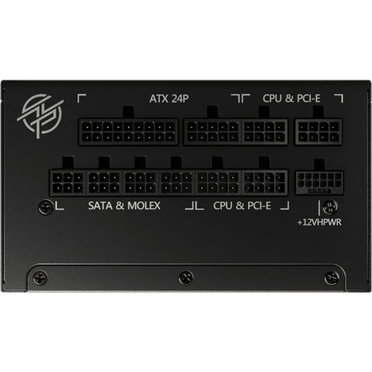 Msi mpg a1000g pcie5 modulaire 1000 watt voeding (zwart, 1x 12v-2x6, 6x pcie)