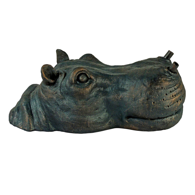 Afbeelding laden in galerijviewer, Ubbink drijvende spuitfiguur nijlpaardenkop waterornament
