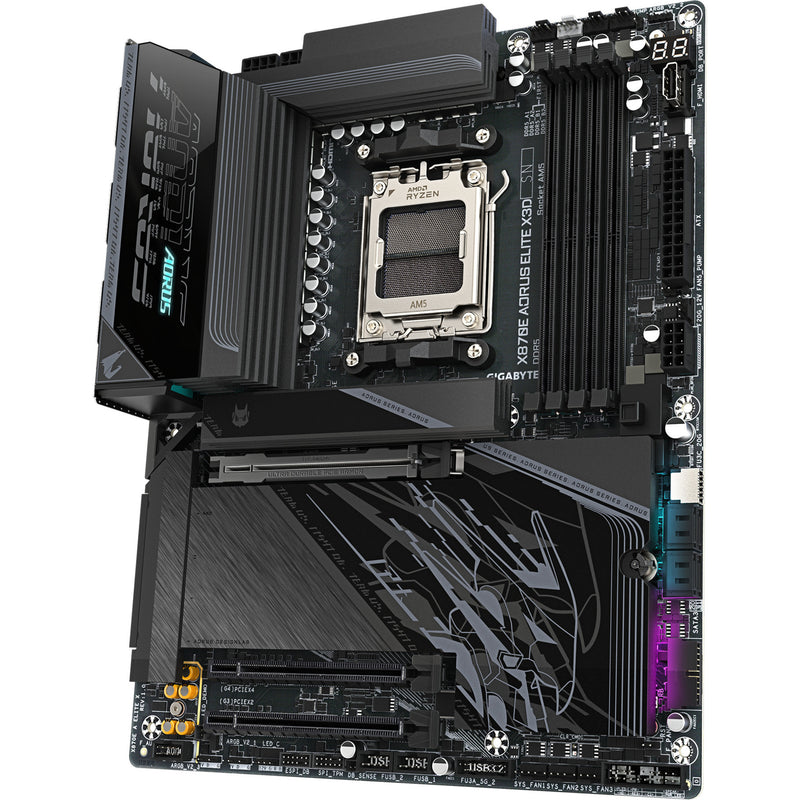Afbeelding laden in galerijviewer, Gigabyte x870e aorus elite x3d socket am5 moederbord (zwart, raid, 5gb-lan, wi-fi 7, bt, sound, atx)
