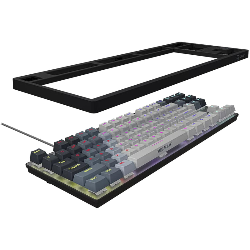 Afbeelding laden in galerijviewer, Lorgar azar 514tkl rgb mechanisch gaming toetsenbord (wit, us lay-out (qwerty), logar dream, 80% (tkl), rgb)
