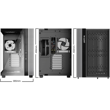 Be quiet! light base 600 lx midi tower behuizing (zwart | 2x usb-a | 1x usb-c | rgb | window)