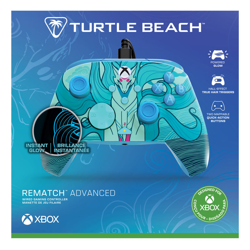 Afbeelding laden in galerijviewer, Turtle beach rematch geavanceerde bedrade controller (blue kitsune, xbox serie x|s, xbox one, pc)
