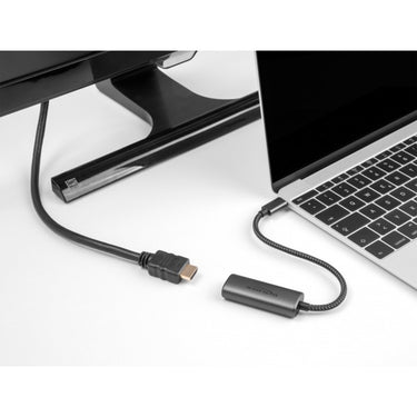 Delock usb-c (male) > hdmi (female) (dp alt mode) adapter (grijs, 0,2 meter)
