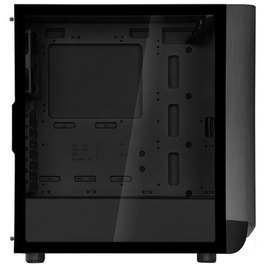Silverstone seta a1 midi tower behuizing (zwart titanium | 2x usb-a | 1x usb-c | rgb | tempered glass)