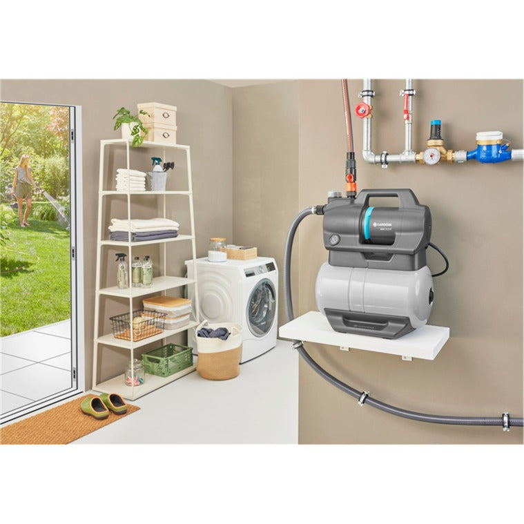 Afbeelding laden in galerijviewer, Gardena hydrofoorpomp 3800 silent (grijs, 600 watt)

