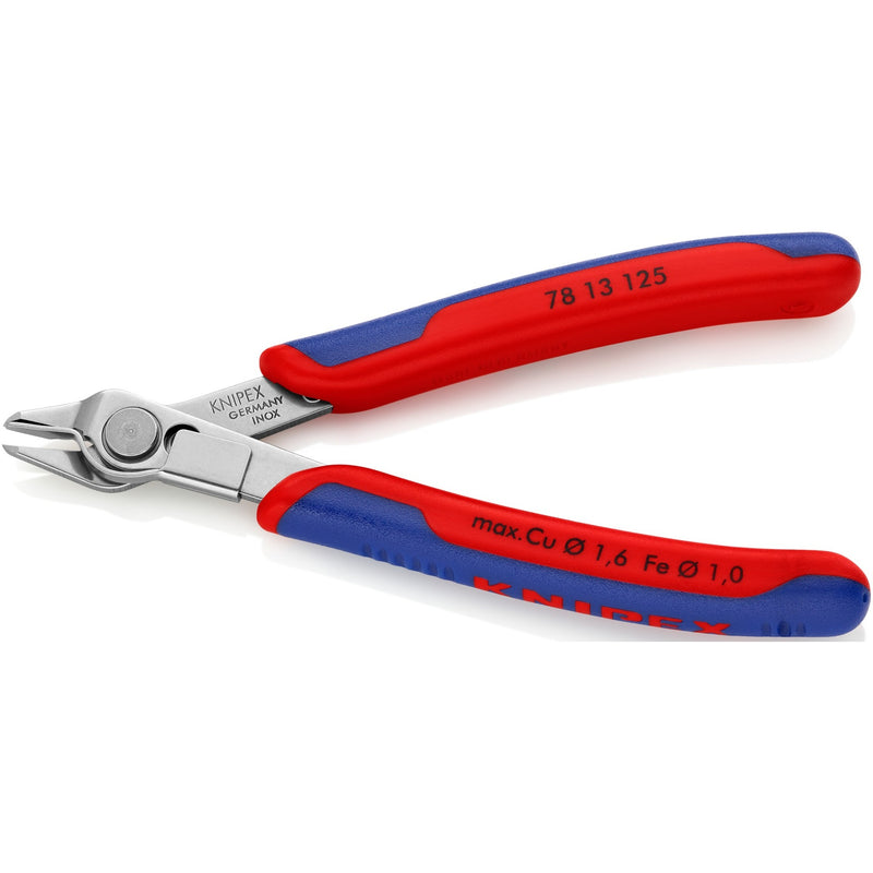 Afbeelding laden in galerijviewer, Knipex 78 13 125 electronic super knips® precisietang 125mm met draadklem | inox
