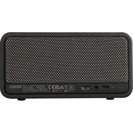Edifier mp230 retro bluetooth speaker luidspreker (zwart, bluetooth, microsd, aux, usb-c)
