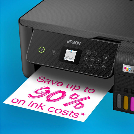 Epson ecotank et-2871 a4 multifunctionele wi-fi-printer met inkttank all-in-one inkjetprinter (zwart, scannen, kopiëren, wi-fi, inclusief tot 3 jaar inkt)